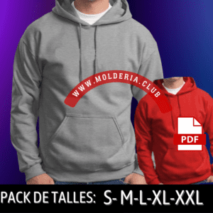 Patrón Hoodie Buzo Canguro con Capucha Hombre