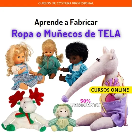 Cursos de Ropa o Muñecos de TELA