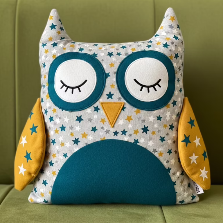 Almohada Búho: un proyecto tierno y sencillo para alegrar tu rincón favorito