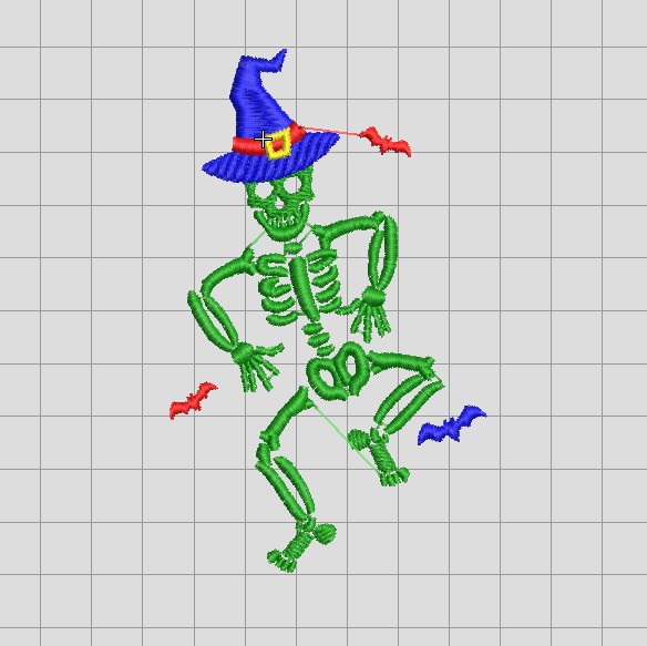 Divertido esqueleto de baile