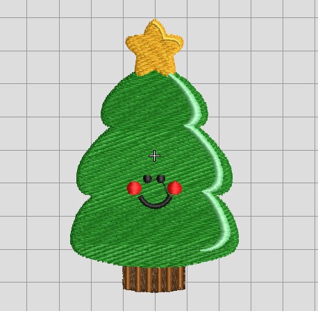 bordado árbol de navidad